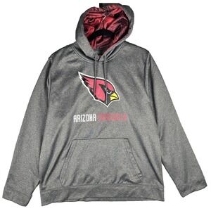 Arizona Cardinals NFL Team Apparel Men's Fleece Hoodie Pullover Size Large L‎